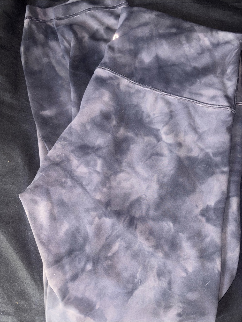lululemon athletica Women's Tie-Dye Black and Gray Leggings